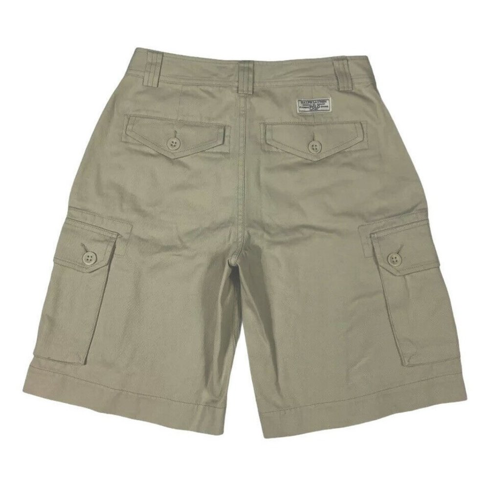 Polo Ralph Lauren Boy's Size 12 Tan Classic Cargo Shorts EUC